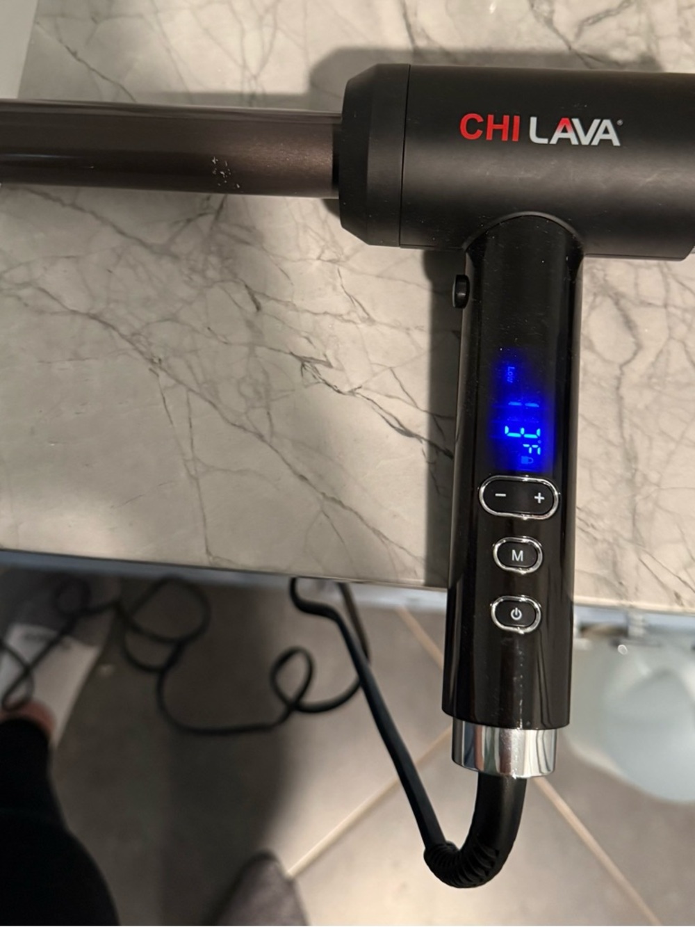 CHI LAVA Black Digital Curling Wand